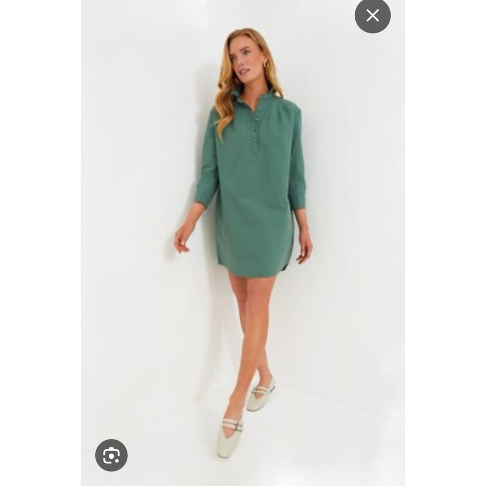 Tuckernuck Pomander Place Polly Mini Dress Women‎ Small Green Preppy Old Money